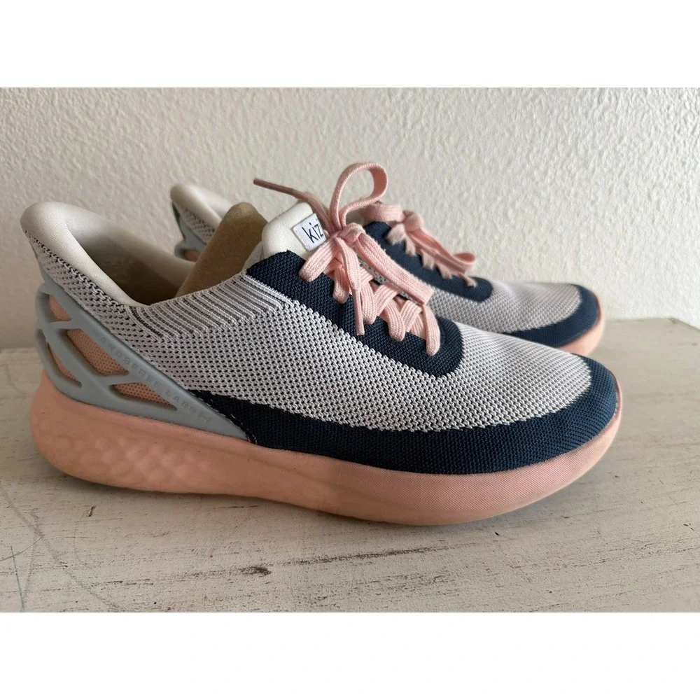 Kizik Athens Shoes Mens 8.5 Womens 10 Bahama Hands Free Walking Sneakers-READ